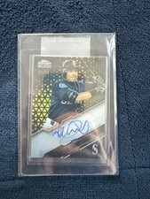 🌟 2020 TOPPS CHROME BLACK ICHIRO SUZUKI ON-CARD AUTO GOLD REFRACTOR #/50