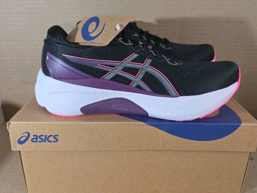 Asics Womens (Size 8 Medium) Gel Kayano 30 Stability Running Shoes Black Lilac thumbnail 2