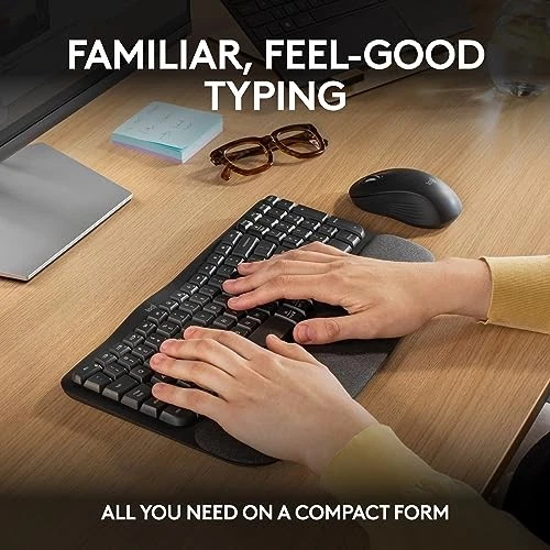 LOGITECH WAVE KEYS MK670 COMBO ERGONOMIC KEYBOARD SIGNATURE M550 L WIRELESS - Image 3 of 4