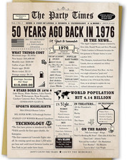 Large 50 Years Old Birthday Gifts for Women Men,Happy 50th Birthday Card for Hus