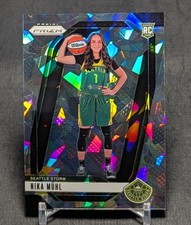 Nika Muhl Silver Cracked Ice Rookie RC 2024 Prizm WNBA Card #146 Seattle Storm