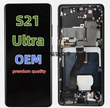 OEM For Samsung Galaxy S21 Ultra LCD Display Touch screen Digitiger Frame Glass