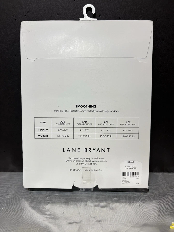 Medias alisadoras Lane Bryant Control Top C/D Plaza Taupe Shimmer transparentes EE. UU. Foto 3 de 4