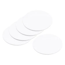 10pcs 60MM Round Miniature Model Bases, 2MM Thick Circular Base, White