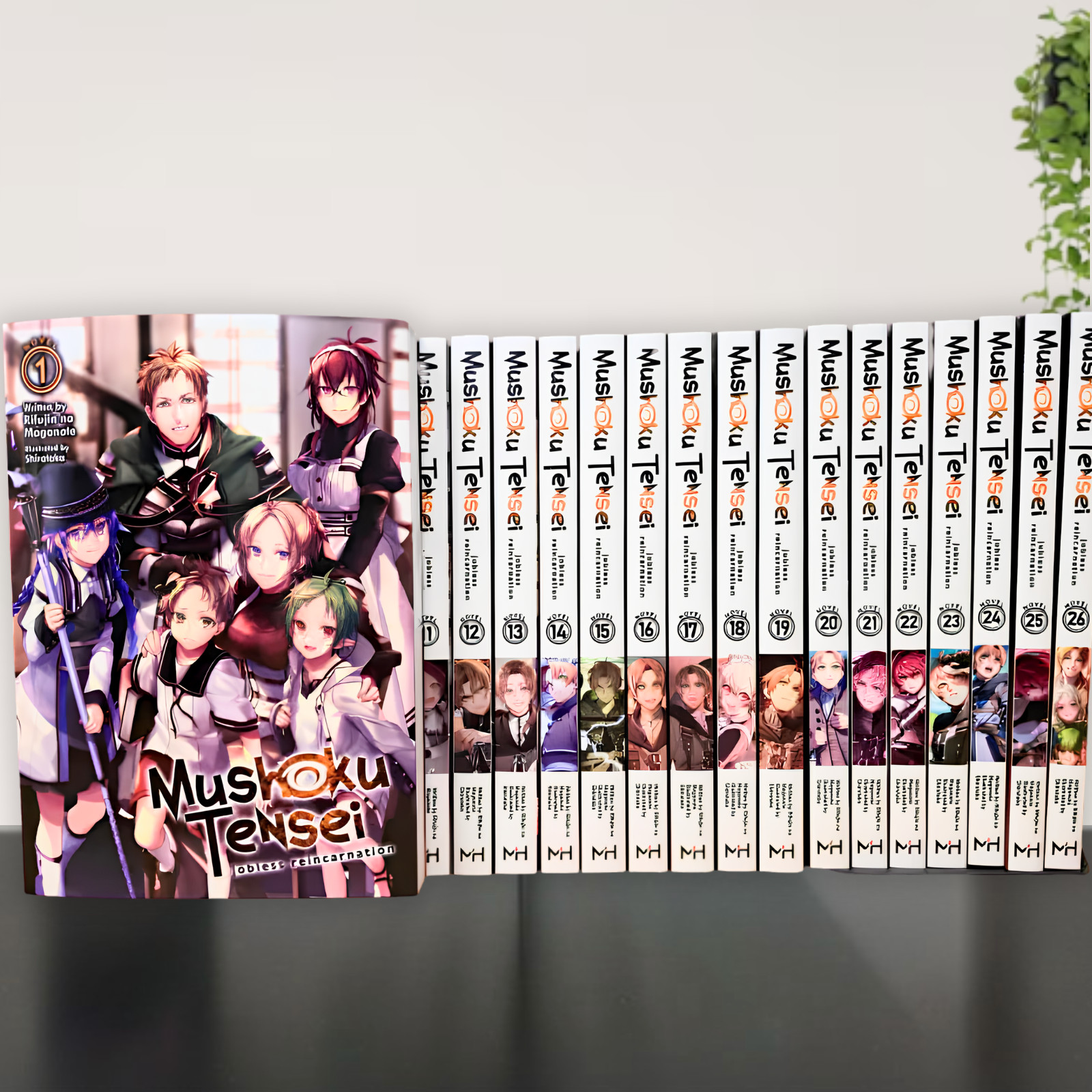 Mushoku Tensei: Jobless Reencarnation Light Novel Vol 1-26 Inglés Nuevo Juego Completo