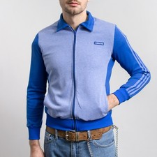 Vintage Adidas 80s Collared Track Jacket Made in West Germany S/M