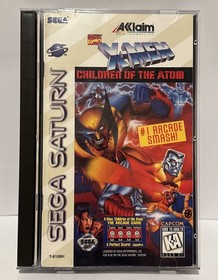 X-MEN Children Of The Atom OEM Sega Saturn Complete w Manual Reg. Card Clean 👀