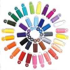 72Pcs Bobbins Sewing Threads Kit 36 Colors Spools 360Yards per Polyester Thre...