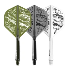 CUESOUL ‘FOREST’Design ROST 77 Integrated Dart Shaft and Flight,Standard Shape