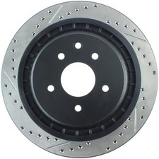 Stoptech 127.42101r Rear Right Drilled Brake Rotor For 2008-13 G37 09-19 370z Stoptech 127.42101r Rear Right Drilled Brake Rotor For 2008-13 G37 09-19 370z