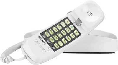 AT&T 210M Trimline Corded Phone - White