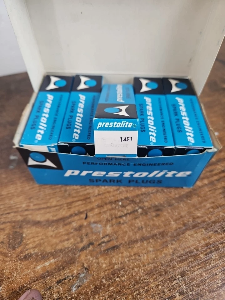 Prestolite 14E1 Spark Plug BOX OF 10 Vintage Ignition Part Engine NOS USA Made - Image 2 of 4