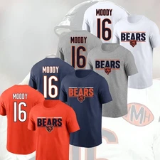 HOT SALE!! Jake Moody #16 Chicago Bears 2025 Player Fan Look Name & Number