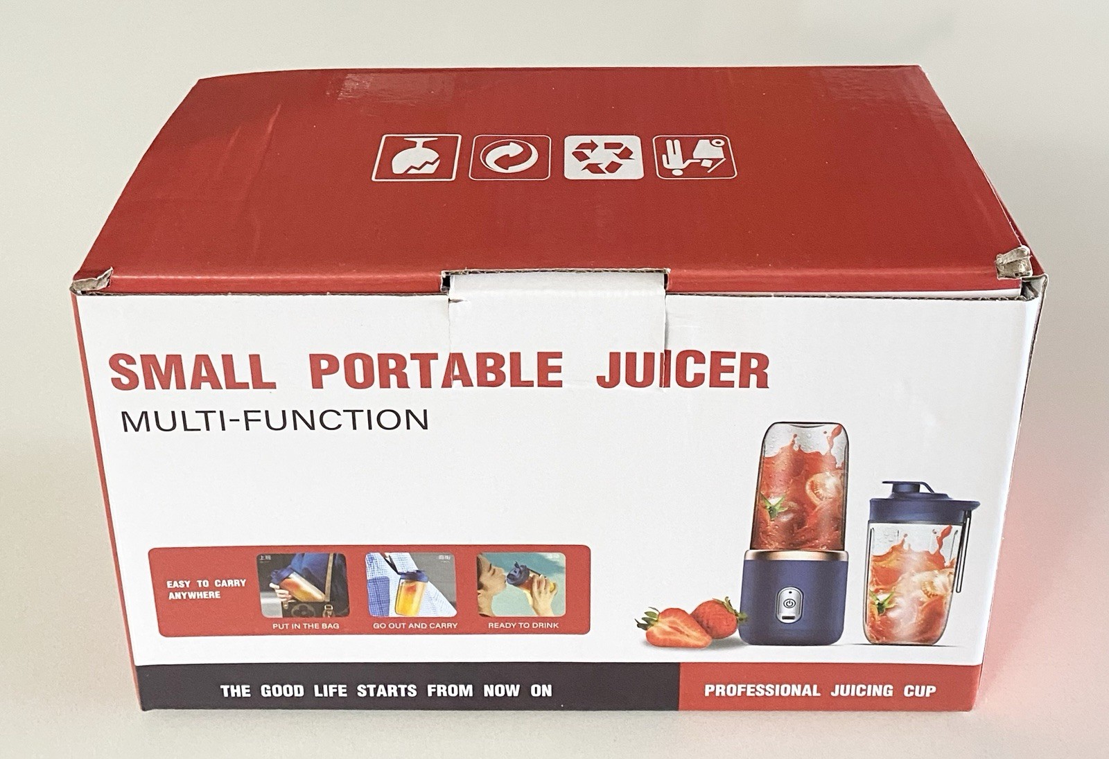 Small Portable Electric Juicer Blender 400ml USB Rechargeabl