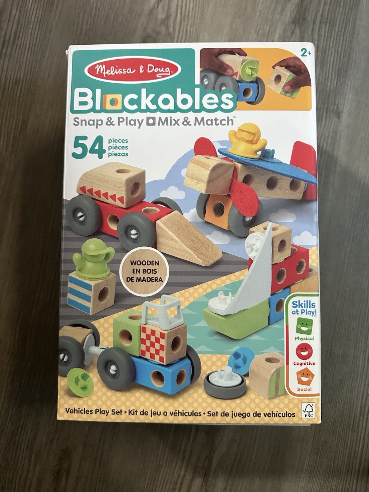 Melissa & Doug Blockables Vehicles Snap And Play, Mix And Match Connectable