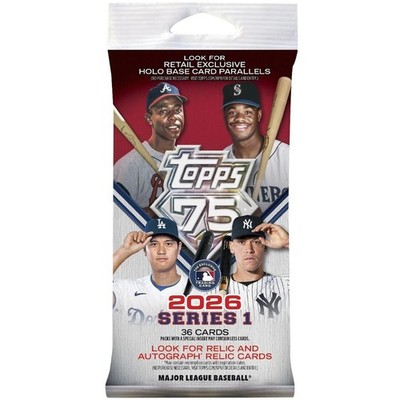 2026 Topps Series 1 Baseball FAT PACK - Factory Sealed