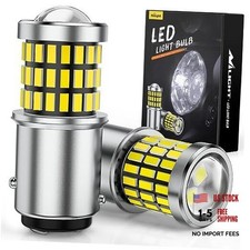 1157 LED Bulb 2PCS 57LED 6100K Cool 2057 2357 White 1157/2057/2357/BAY15D/7528