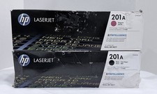 Genuine HP 201A Set Of 2 Black, Magenta High Yield Toner Cartridges New Sealed
