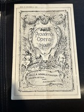 PROVIDENCE OPERA HOUSE PROGRAM 1901 Vaudeville Rogers Brothers in Washington