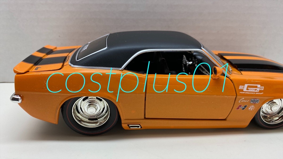 JADA BTM 1969 CHEVY CAMARO 1:24 ORANGE WITH PRIMER BLACK