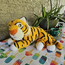 Vintage 1992 Disney Rajah Aladdin Tiger Plush Mattel 14  90s Stuffed Toy Jasmine