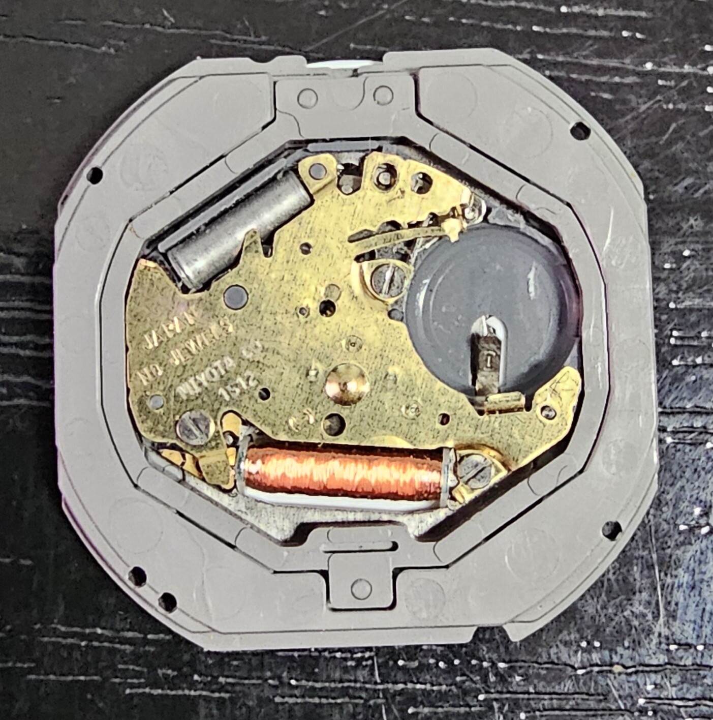 Vintage Miyota 1S12 Quartz Watch Movement Untested As-Is For Repair