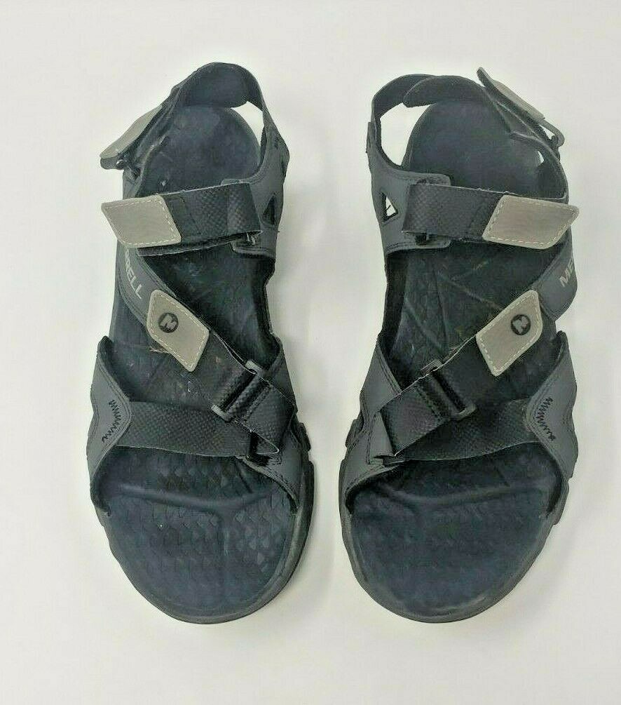 Sandalo da trekking impermeabile da uomo nero grigio Merrell calzature ad alte prestazioni taglia 11