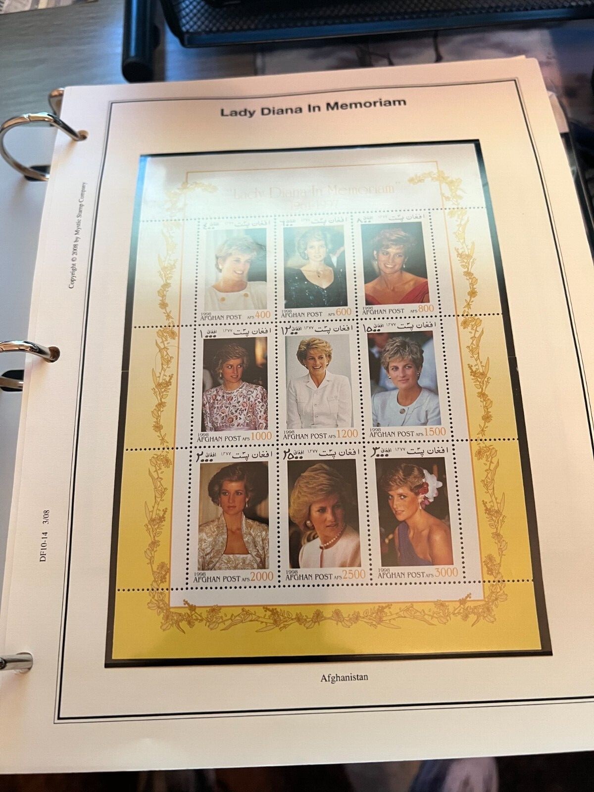 Princess Diana Stamp Collection celebrating her life and