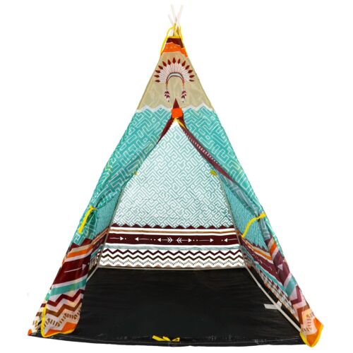  Kinder Indianer Zelt Spielzelt Wigwam Kinderzelt Tipi Indianerzelt 100x100x135 - Bild 1 von 2