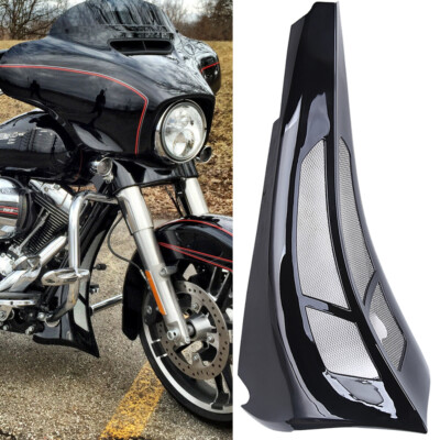 Custom Vivid Black Chin Spoiler Scoop For Harley Touring Road King Glide 2009-13