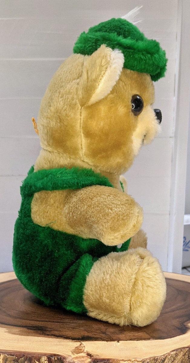 German Teddy Bear Oktoberfest Broadway toy plush green overalls 10