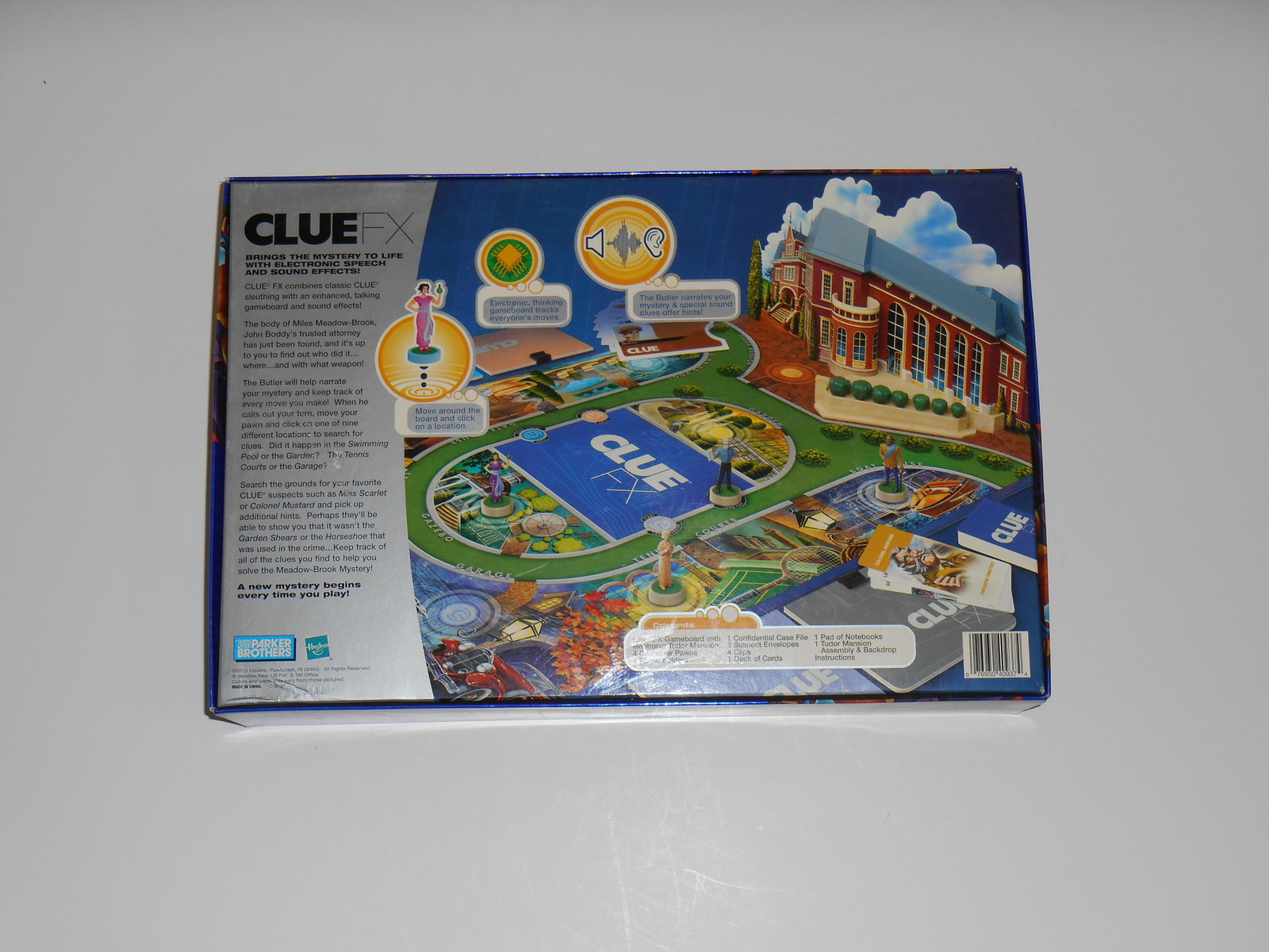 2003 Parker Bros. Electronic Talking CLUE FX Board Game Great Condition Complete