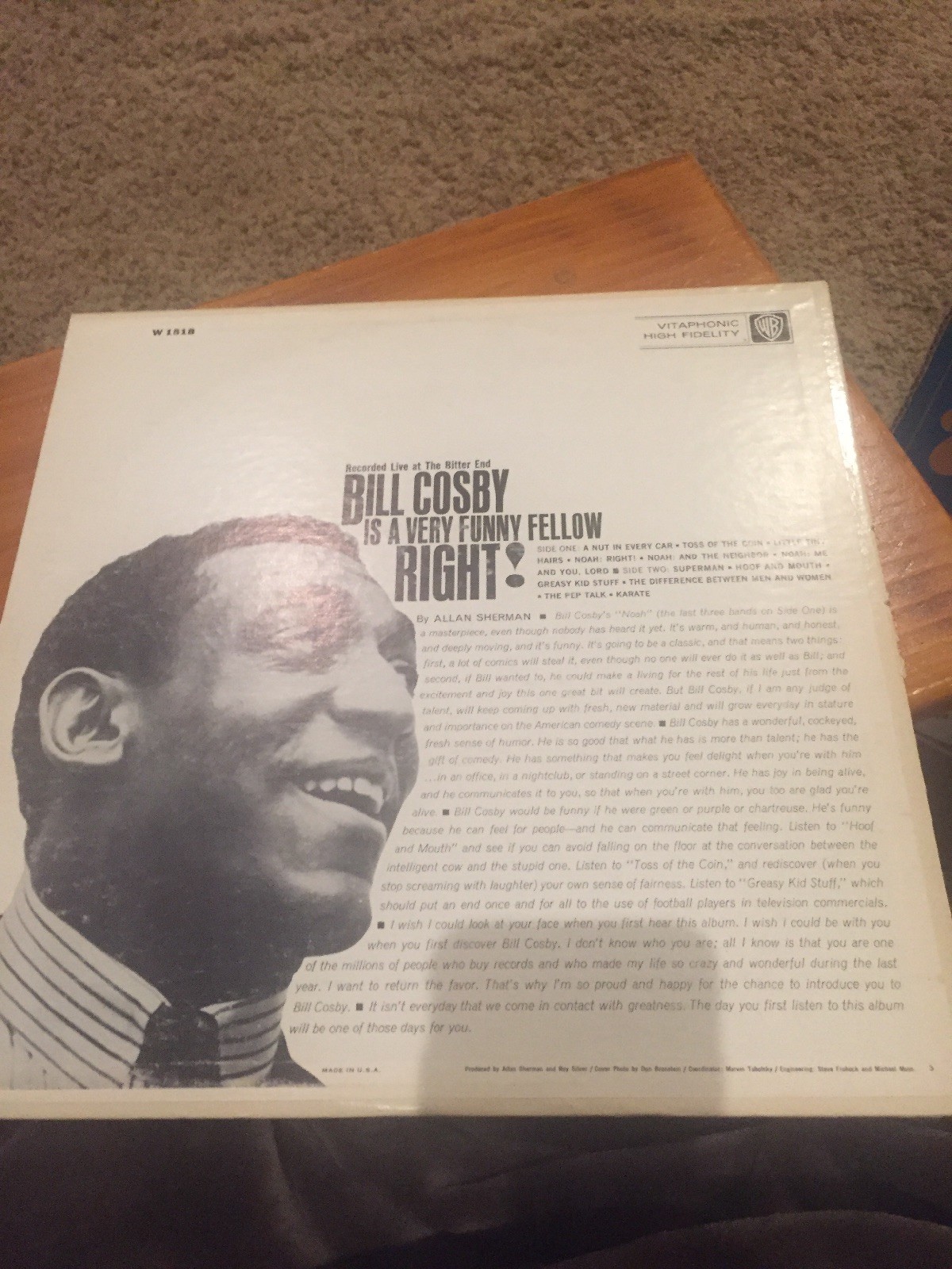 Bill Cosby Is A Very Funny Fellow Right Lp For Sale Online