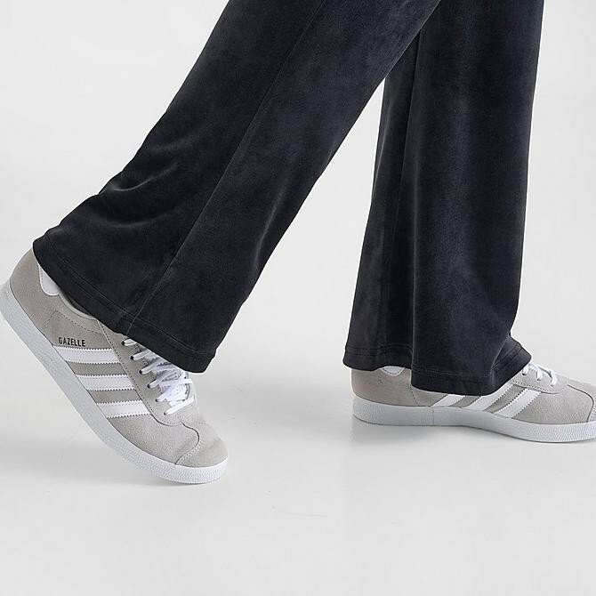 adidas Originals Women Velour Velvet Rhinestone Trefoil