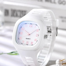 Fashion Square Silicone Strap Wrist Watch Sports Electronic Chronograph Watch