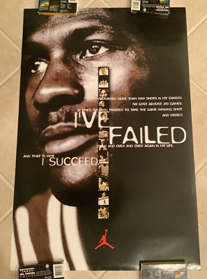 Original 1998 Michael Jordan Nike Poster 