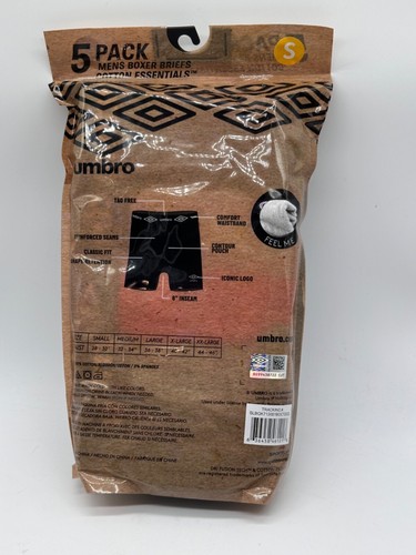 NEW 5 PAIR PACK UMBRO MENS ATHLETIC FIT BOXER BRIEF COTTON ESSENTIAL 6" INSEAM - Picture 7 of 15