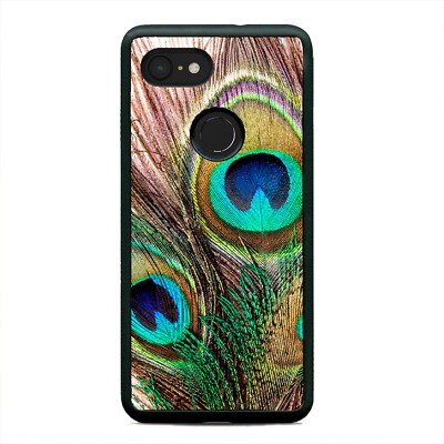 Beautiful Peacock Feathers Tail Bird Case Cover For Google Pixel 3 3XL 2XL