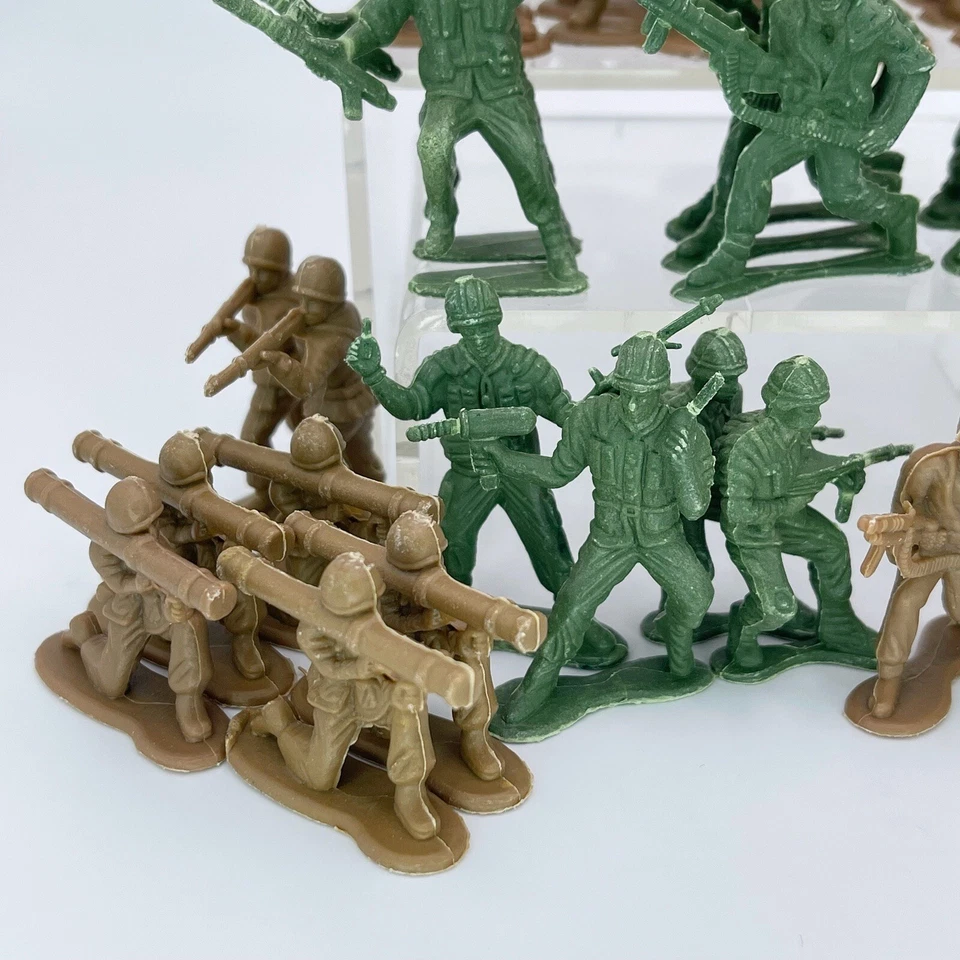 "Lote de soldados de plástico de juguete vintage Airfix paracaidistas de la Segunda Guerra Mundial escala 1,625"" del ejército de Estados Unidos" Foto 2 de 4