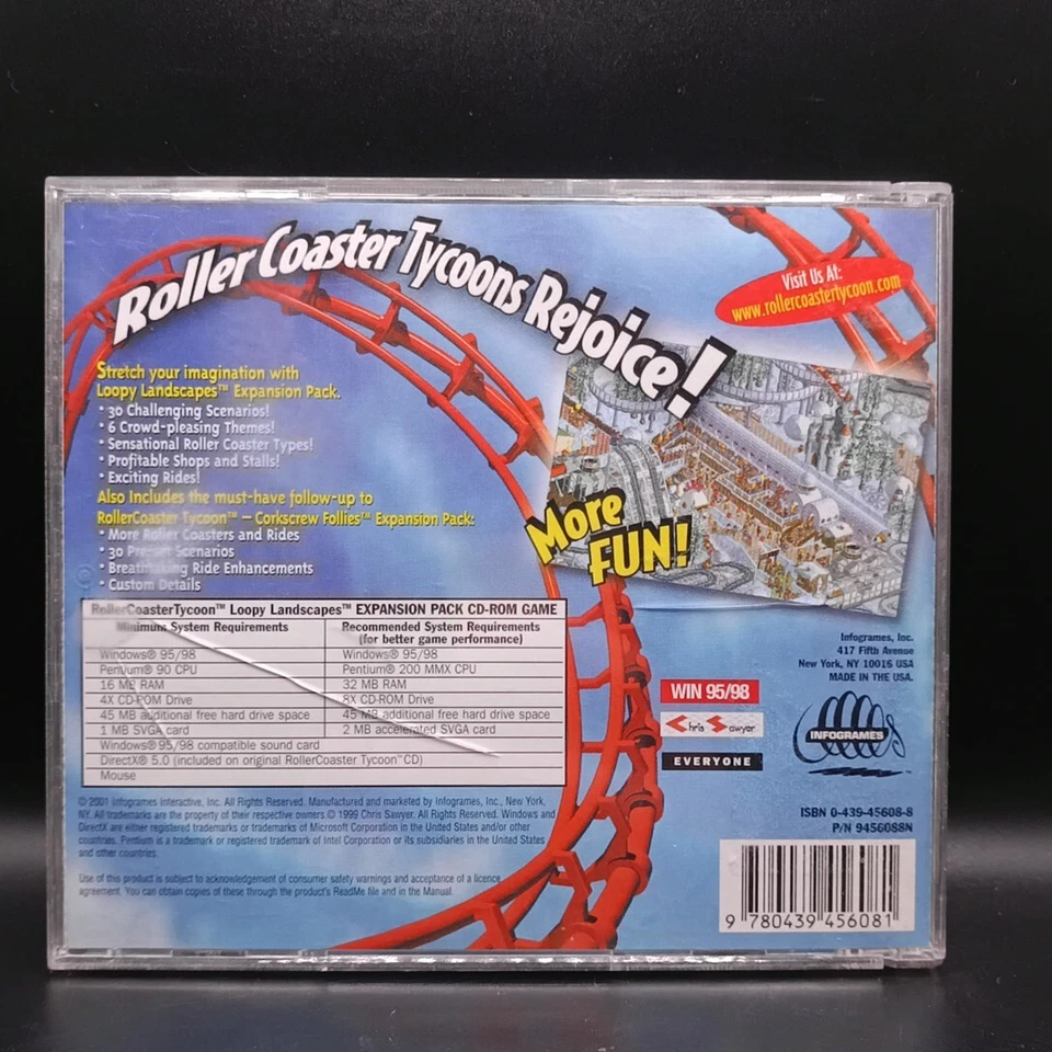 Roller Coaster Tycoon Loopy Landscapes Corkscrew Follies Expansion 2 Pack PC2001 - Image 2 of 4
