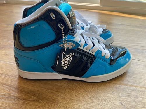 Osiris Bronx Size 10.5 Teal / Black Shoes VERY Light Wear NO Box - Afbeelding 1 van 9