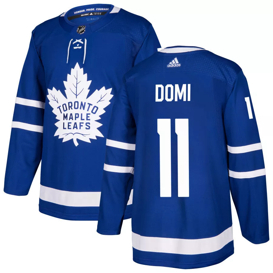 Men s Toronto Maple Leafs Max Domi adidas Blue Authentic Player