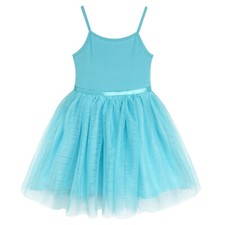 Girl's Turquoise Blue Ballerina Tutu Dress, Boho, Wedding, Birthday, 3-7 Year