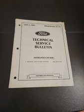 1987 FORD TECHNICAL SERVICE MAINTENANCE BULLETIN GUIDE MANUAL BOOK NO 87-13