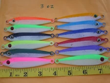 5 PCS ANCHOVY FISH VERTICAL JIG/SPOON LURE BAIT 3 OZ MULTICOLOR PACK CHOOSE ANY