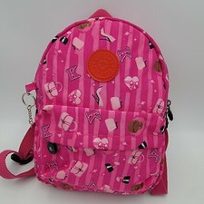 Mochila Kipling Rosa Pequeña-Mediana Multicolor Usada en Excelente Condición Ver Fotos