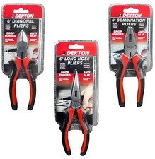 Pliers Combination Diagonal Side Cutters Long Nose 150mm / 6" Plier DT20141