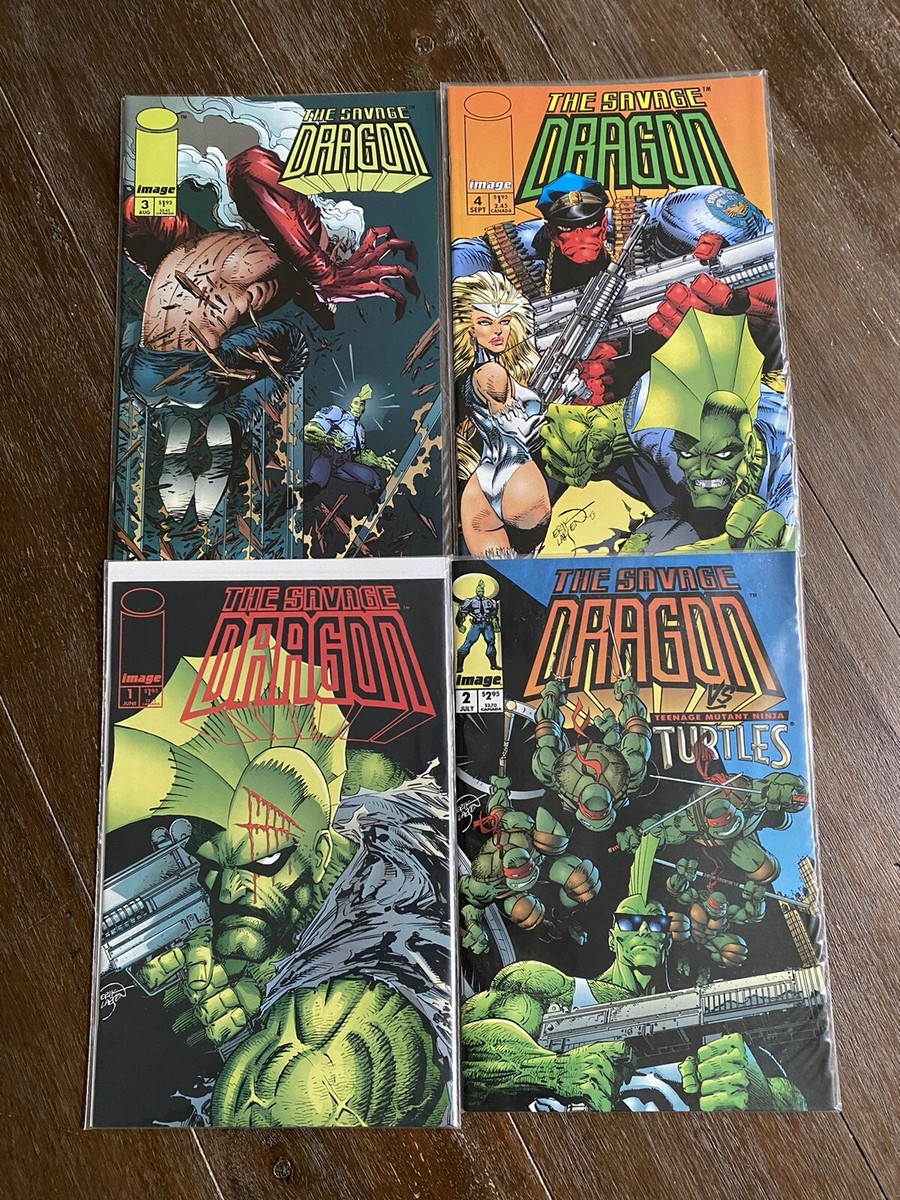 Savage Dragon Set #1-4 Erik Larsen Adam Hughes Teenage Mutant