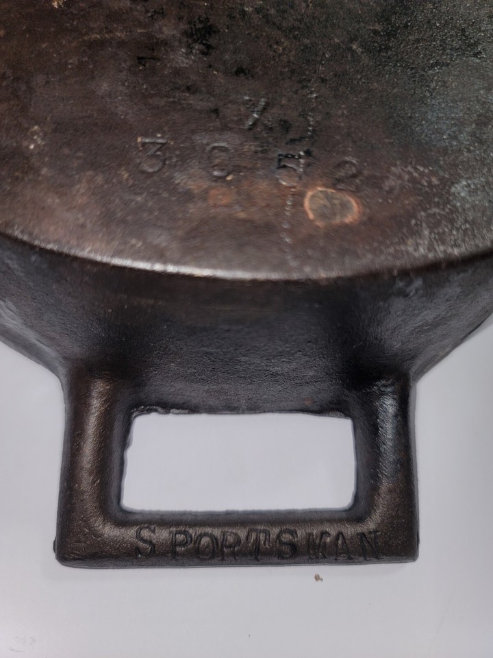 BSR 1st GEN VINTAGE SPORTSMAN GRILL CAST IRON SHALLOW FISH FRYER PAN