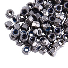 Stainless Steel Nylock Hex Nuts DIN 985 Metric M4, M6, M8,  M10